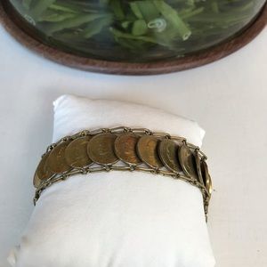 Vintage Cuban coin bracelet